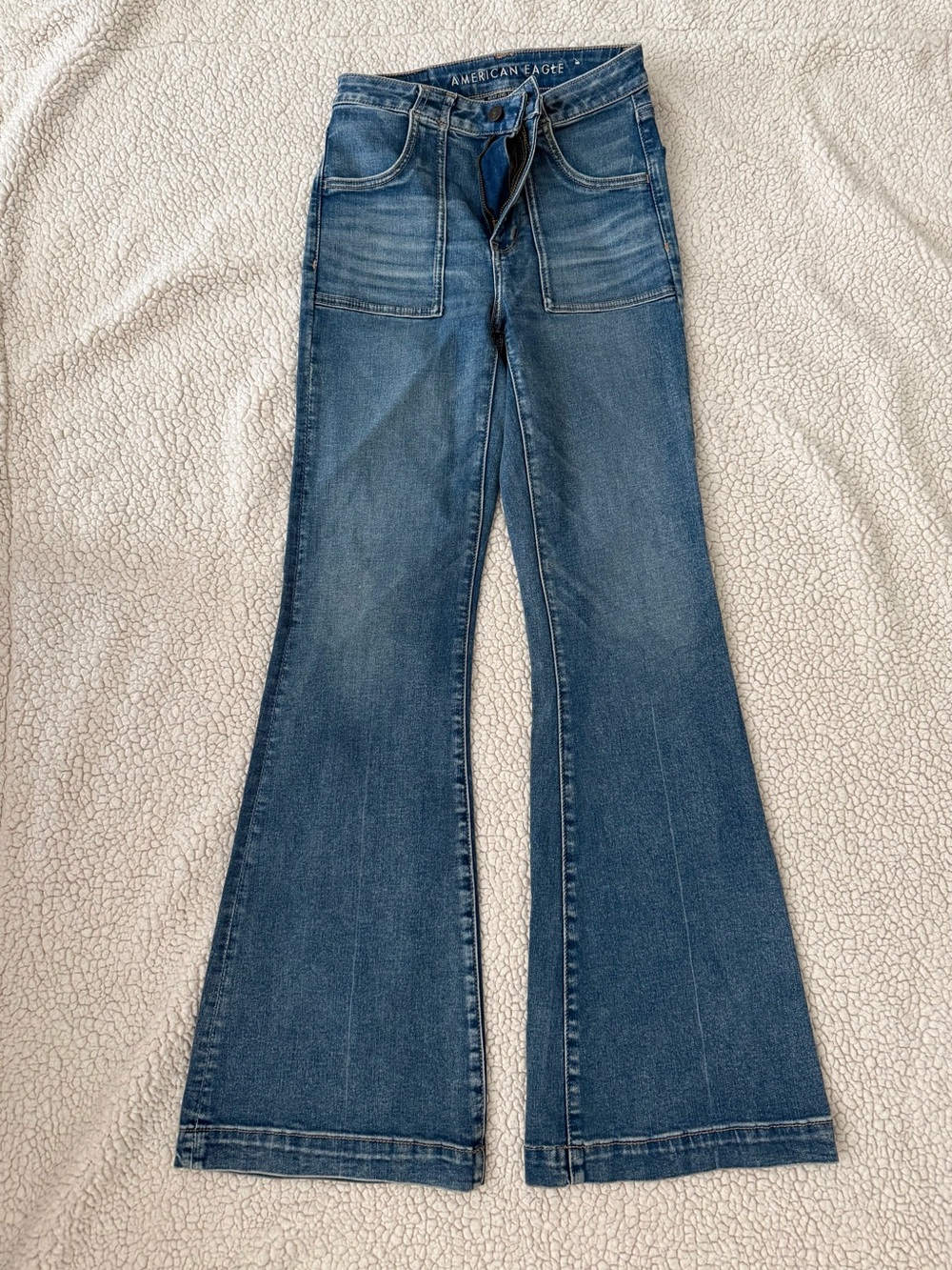 American Eagle Outfitters Medium Blue Flare Jeans